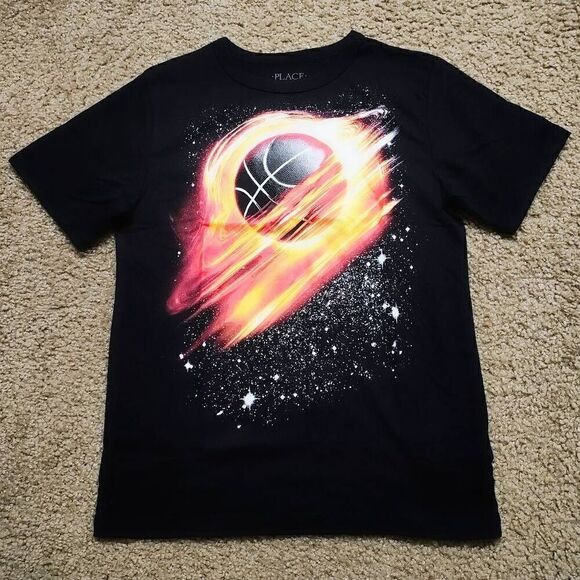 Place Boys Galaxy Baseball Short Sleeve T-shirt - Picture 1 of 2